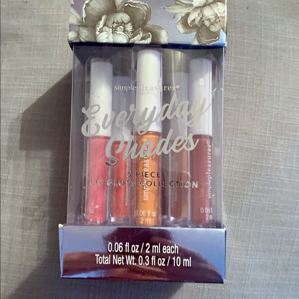 5 everyday shades lip gloss collection